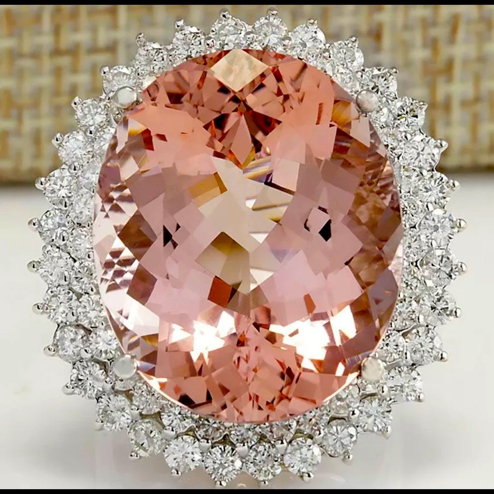 S925 Silver ring W/Oval cut PINK SAPPHIRE